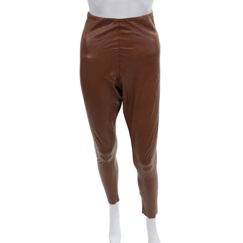 Commando Womens Ankle Jeggings Brown Size L